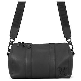 Louis Vuitton Aerogram City Keepall Shoulder Bag Black