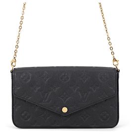 Cartera con cadena Louis Vuitton Monogram Empreinte Negro