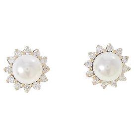 Orecchini a lobo Tiffany & Co. in oro giallo 18K e perle Akoya Altro