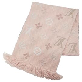 Louis Vuitton Monogram Echarpe Logomania Scarf Marrone Rosa