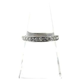 Tiffany & Co. Half Circle Bead Setting Ring aus Platin Andere