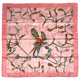 Hermès Hermes Carre 90 NEIGE D'ANTAN Schal Pink Mehrfarben