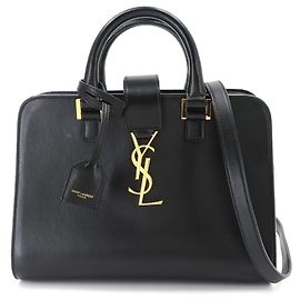 Saint Laurent Baby Cabas Handbag Black