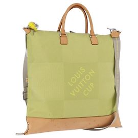 LOUIS VUITTON Damier Geant America Cube Bag Canvas Yellow M80633 Auth BA13761A Amarelo