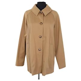 Gabardina SéZane camel de algodón Camello