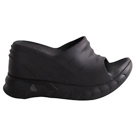 Sandales Givenchy en caoutchouc noires Noir