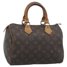 LOUIS VUITTON Monogram Speedy 25 Hand Bag M41528 LV Auth 194193 Monogramme