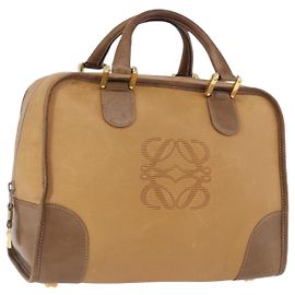 Sac à main LOEWE en cuir beige doré authentique bs36556 Beige Doré