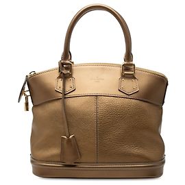 Sac à main Louis Vuitton Suhali Lockit PM Marron Marron