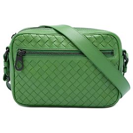 Bolsa Camera Bottega Veneta Nappa Intrecciato Verde Verde