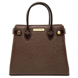 Brown Burberry Leather Handbag Brown