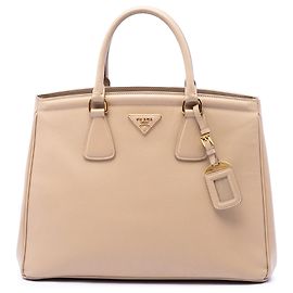 mala Prada Saffiano Lux Parabole Bege Bege