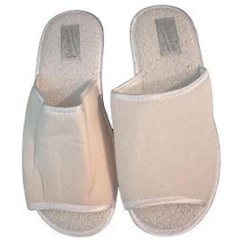 Autre Marque Jaimies White Cotton Mules Slippers White Eggshell