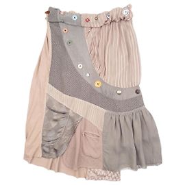 Falda de patchwork reconstruida Undercover AW04 "But Beautiful" Verde