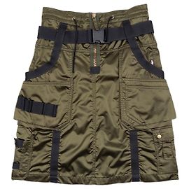 Jean Paul Gaultier AW03 Bondage Parachute Cargo Rock Grün
