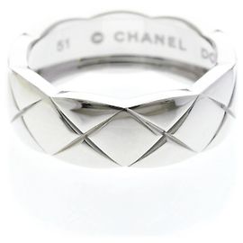 Chanel Coco Crush Ring Medium Modell in 18K Weißgold Silber