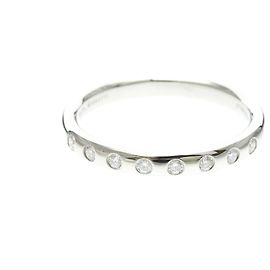 Tiffany & Co Tiffany Stacking Band Ring mit Diamanten Silber