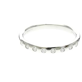 Tiffany & Co Tiffany Stacking Band Ring with Diamonds Silvery