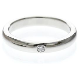 Tiffany & Co Anello Tiffany Stacking Band 1P Diamond Argento