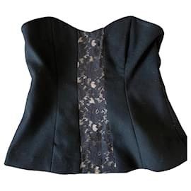 By Malene Birger Ermelinda Wool Corset Top - Black