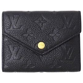 Louis Vuitton Monogram Empreinte Tri-fold Wallet Black Monogram