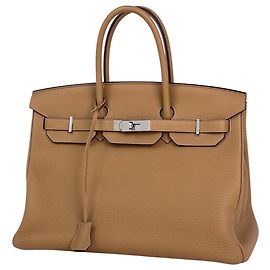 Hermès Bolsa Hermes Birkin 35 Marrom