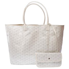 GOYARD Saint-Louis Bag in White Canvas - 103796 White