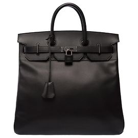 Hermès Borsa HERMES Haut a Courroies in Pelle Nera - 103791 Nero