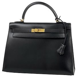 Hermès Sac à main Hermes Kelly 32 Noir
