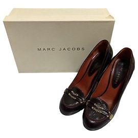 Escarpins mocassins en cuir MARC JACOBS Marron Bordeaux