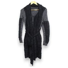 Autre Marque MIHARA YASUHIRO Alpaca Blend Knit Coat Brown Blue Navy blue