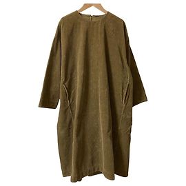 Autre Marque Vestido de pana 45R Castaño