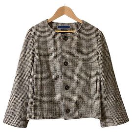 Autre Marque 45R AKIYA Bolero Bolero de tweed de algodón Beige