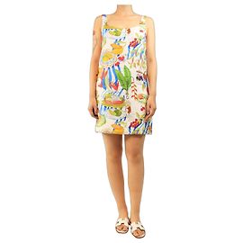 Farm Rio Multi printed linen mini dress - size L Multiple colors