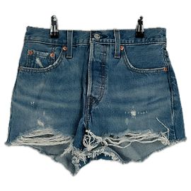 Levi's Short mini en denim déchiré Blue