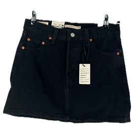 Levi's Minifalda Icon en denim negro Negro