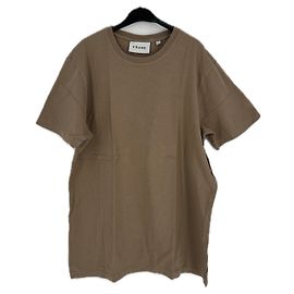 Camiseta de algodón beige Frame Denim Talla L Beige