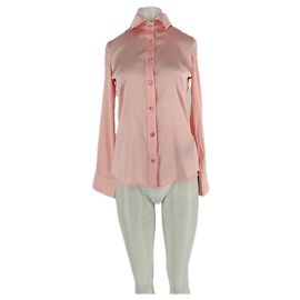 Autre Marque Camicia in raso rosa Rosa