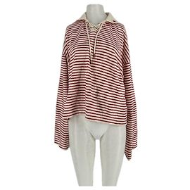 Autre Marque Camisola de riscas vermelha de algodão NUDE PROJECT Vermelho
