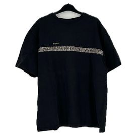 Autre Marque Camiseta negra con detalles beige Negro