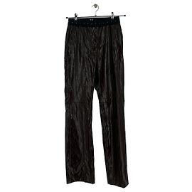 Tila March Pantalon en vinyle marron Brown