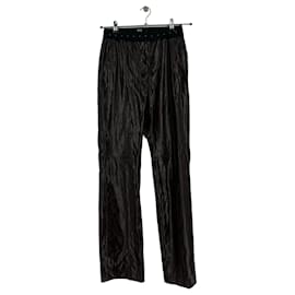 Tila March Pantalon en vinyle marron Marron