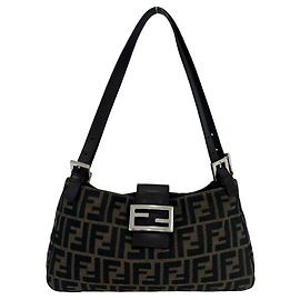 Sac à main Fendi Mamma Bucket Zucca FF Pattern Marron