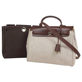 Hermès Sac à main Hermes Herbag PM Marron Autre