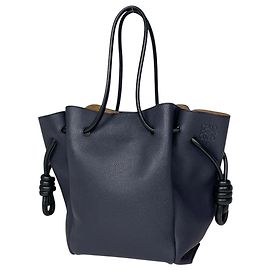 Loewe Flamenco Knot Small Drawstring Tote Bag Navy blue