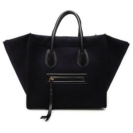 Céline Celine Borsa Tote Phantom Luggage Medium in Feltro Viola Altro Porpora