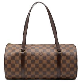 Louis Vuitton Brown Damier Ebene Papillon 30 Marrom