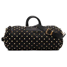 Borsa Duffle Givenchy in nylon nero borchiata Nero