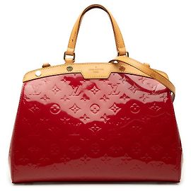 Louis Vuitton Red Monogram Vernis Brea MM Rosso