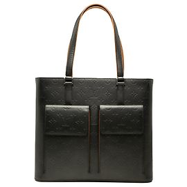 Louis Vuitton Gray Monogram Mat Wilwood Marrone Grigio antracite